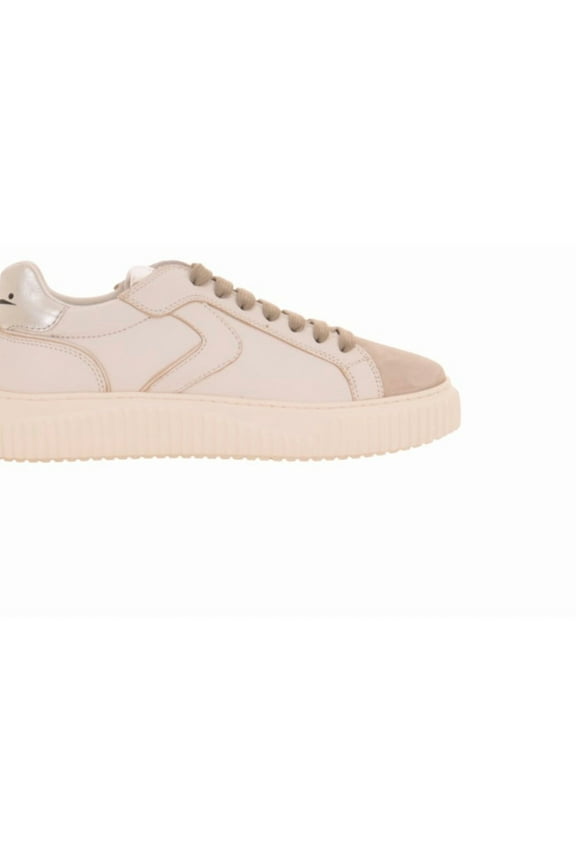 Soft Calfskin Sneakers With Personalized Patch Neutrals (Women's)