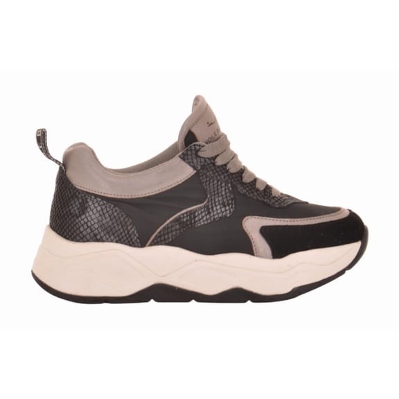 Voile Blanche Two-Tone Suede And Technical Nylon Sneakers Neutrals (Women's)