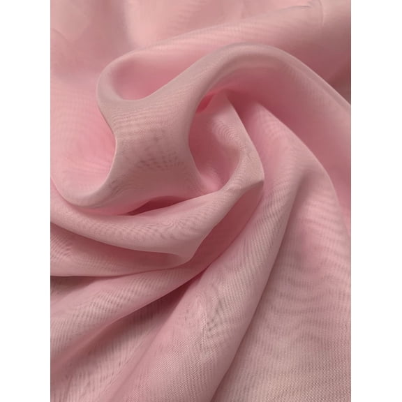 Burlap Fabrics Voile Fabric Mink - 118 Inch Wide 100 Percent Sheer Polyester Sold by the Yard