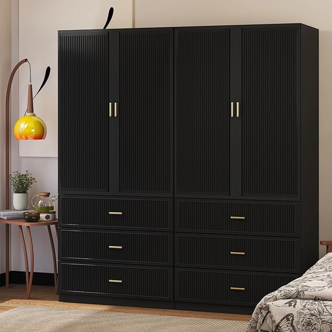 Armoires with Drawers in Armoires Wardrobes Black Walmart