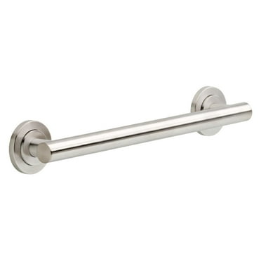 Voisin Decorative ADA Grab Bar in Bright Steel, Multiple Sizes Availalble