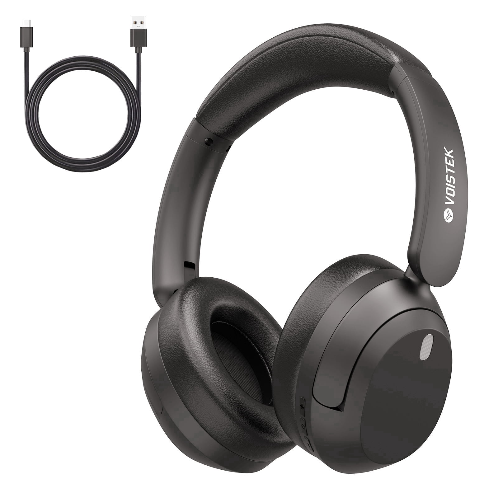 Voistek T30 ANC Wireless Headphones, 35H Battery, Bluetooth 5.3, Ambient Sound Mode for Work & Commuting