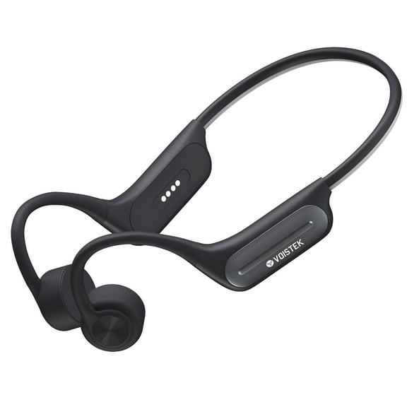 Voistek Wireless Bone Conduction Headphones, Open-Ear, IP68 Waterproof, Bluetooth 5.3, Built-in 32GB MP3, Grey