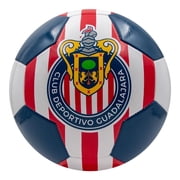 Voit size 5 Club Guadalajara S100 White Soccer Ball - Recreational Use Only