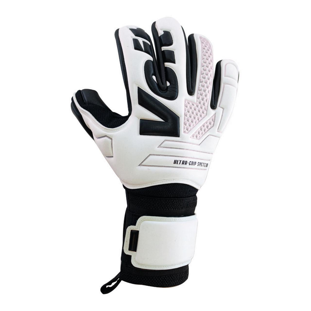 Voit Special Edition S.10 White Snakebite Soccer Goalie Gloves with Football Grip