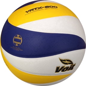 Voit VRTX Size 5 Volleyball - Yellow, Laminated Rubber, Competition Lightweight