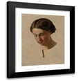 thumbnail image 1 of Vojtech Klimkovič 20x24 Black Modern Framed Museum Art Print Titled - A Study of a Girl's Head (1845-1850), 1 of 5
