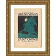 thumbnail image 1 of Vojtech Preissig 14x18 Gold Ornate Wood Frame and Double Matted Museum Art Print Titled - For Our Independence! Hrr for the Murderer! for Democracy! Czechoslovak Army (1918), 1 of 4