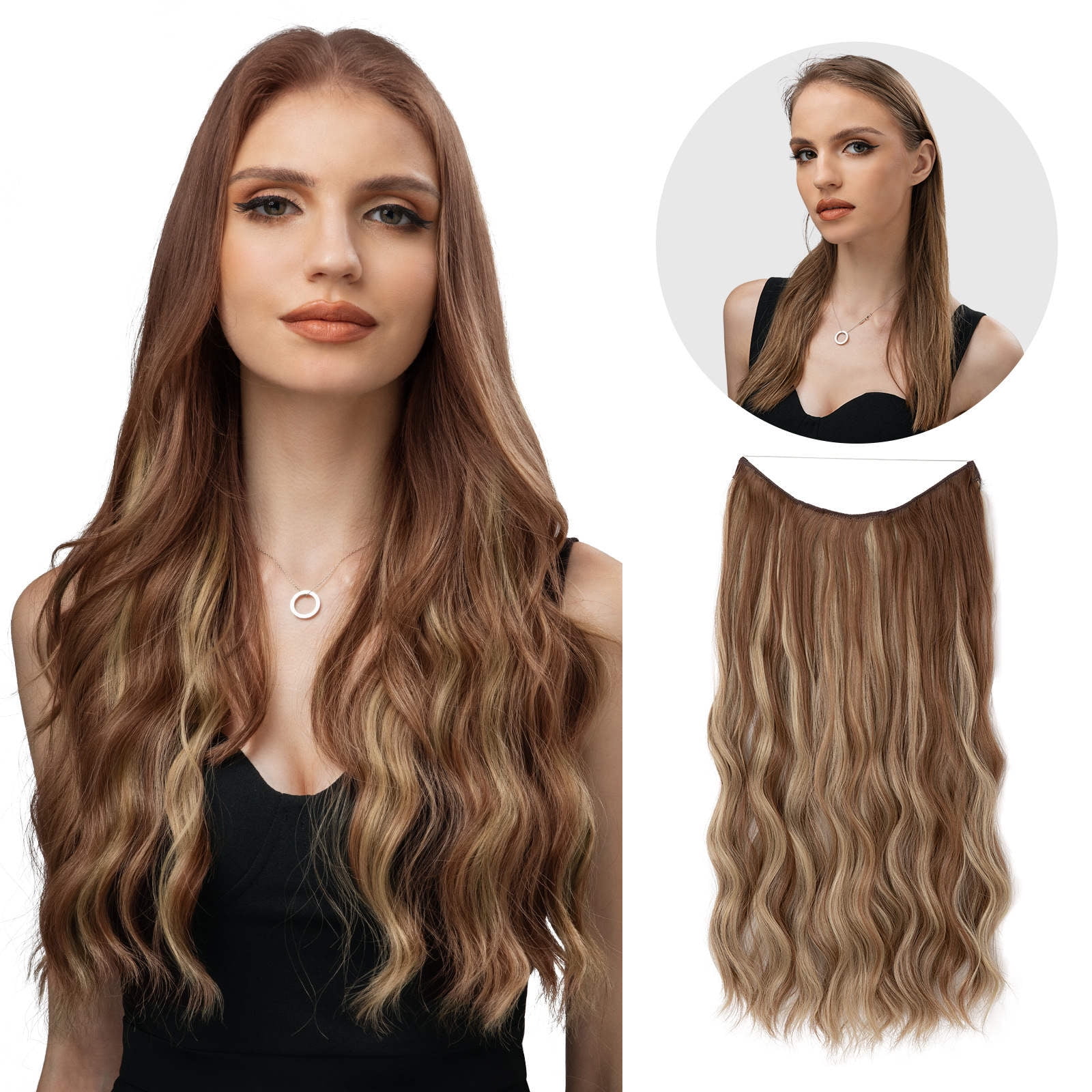 How Much Does A Wig Extension Weigh Vokbdy Under $5 Women's Wig 20 Inches 50Cm, White Wire Hair Extension