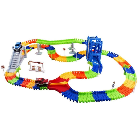 Vokodo - Educational, Twistable, Race Car Track - 240 Pieces & 2 Cars