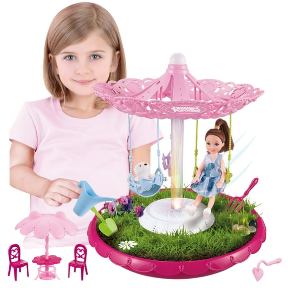 Vokodo Plastic 3 - 14 Years Interactive Kids Garden Growing Kit, Pink
