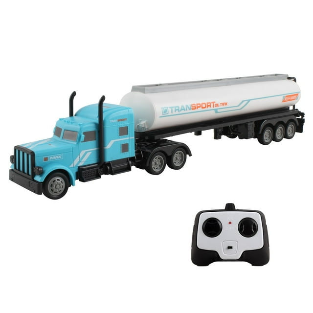 Vokodo RC Semi Truck And Trailer 18 Inch 2.4Ghz Fast Speed 116 Scale