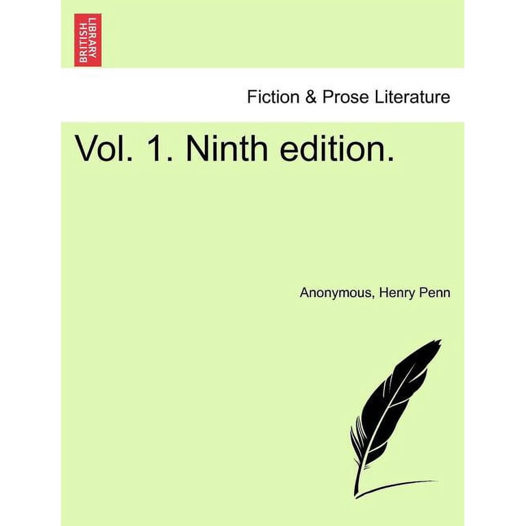 Vol. 1. Ninth edition. (Paperback) - Walmart.com
