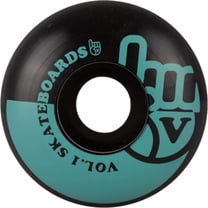 Vol.1 Skateboards Number 1 Skateboard Wheels 99a 51mm Black/Teal