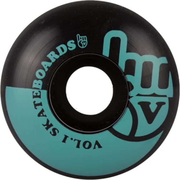 Vol.1 Skateboards Number 1 Skateboard Wheels 99a 51mm Black/Teal