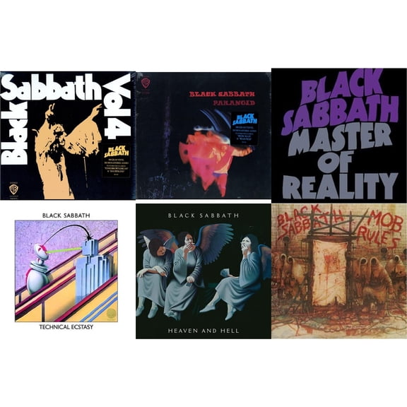 Vol. 4 (180G) & Paranoid (180G) & Master Of Reality & Technical Ecstasy & Heaven & Hell (Deluxe/2LP) & Mob Rules (Deluxe/2LP)