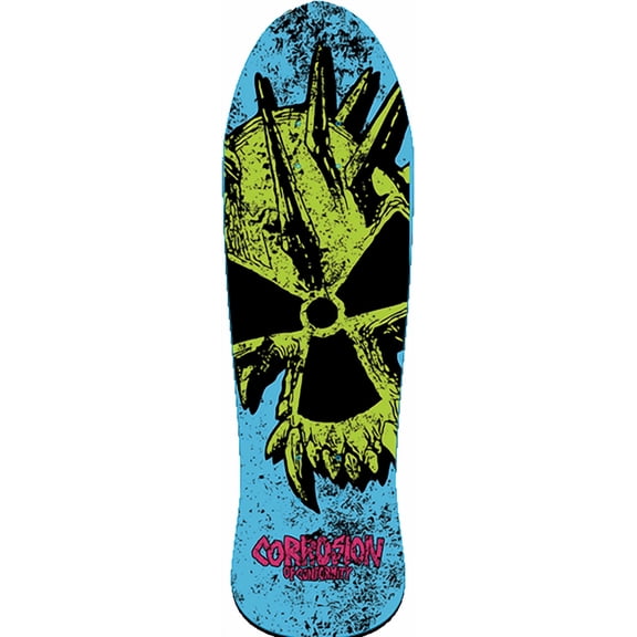 Volante Wheels COC 84 Old School V2 Blue / Yellow Skateboard Deck - 9.25" x 31.1" (Deck Only)