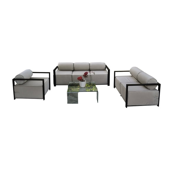 Volantes Outdoor 3-Piece Sofa, Loveseat, and Chair Set