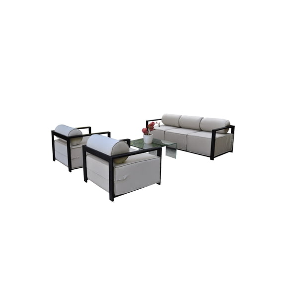 Volantes Outdoor 3-Piece Sofa and Chairs Set