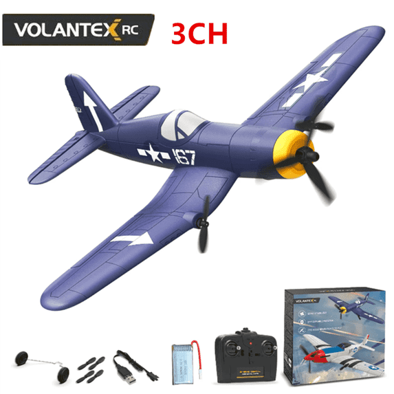 Volantex F4U Fighter 2.4G 3CH Aerobatic Remote Control Toy Fixed Wing RC Airplane 6-Axis Gyro Plane