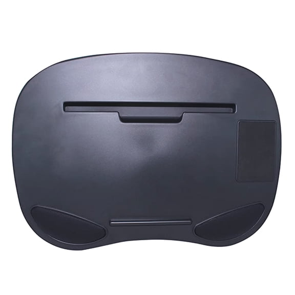 Volar Ideas - Smart Lap Desk with Media Slot Non-slip Ergonomic Grip Pad Tablets Smartphones - Black
