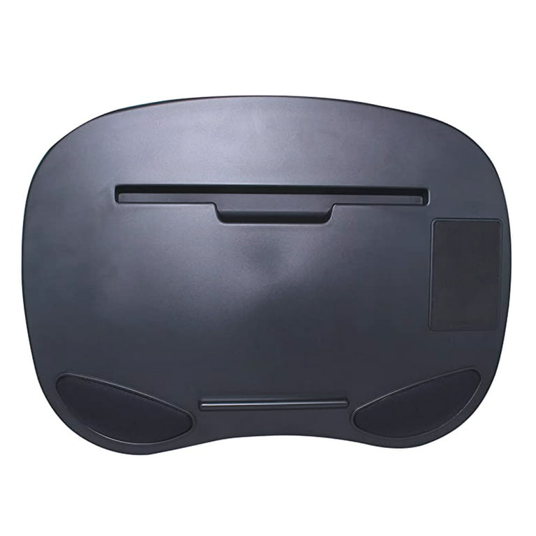 Volar Ideas - Smart Lap Desk with Media Slot Non-slip Grip Pad Tablets  Smartphones Laptops - Black