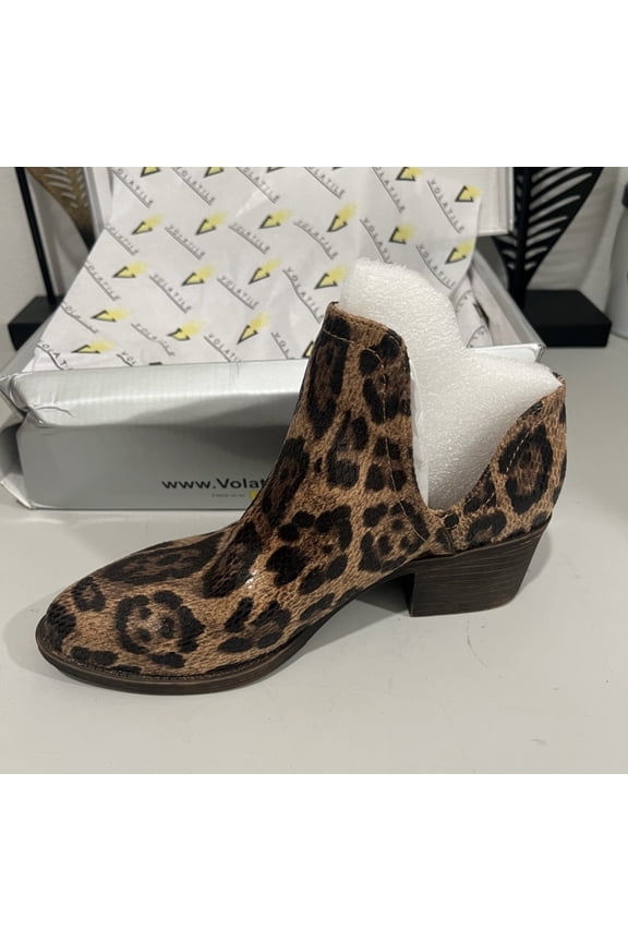 Leopard Print Ankle Boots