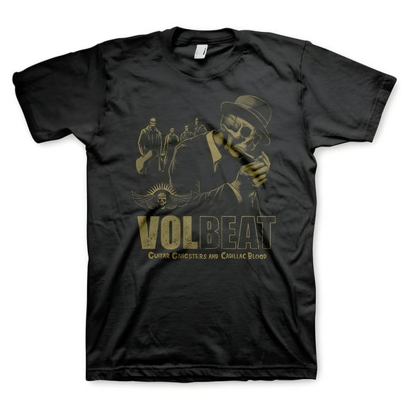 Volbeat Men's Guitar T-Shirt Black Medium | Officially Licensed Merchandise