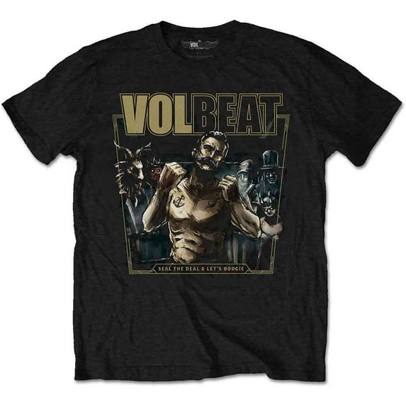 Volbeat Men's Seal The Deal T-Shirt Small | Officially Licensed Merchandise