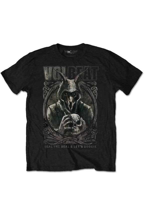 Volbeat Unisex T-Shirt Goat with Skull (Medium)