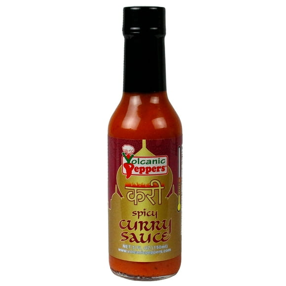 Volcanic Peppers Spicy Curry Sauce 5 oz Medium Heat LAVAGPCURRY