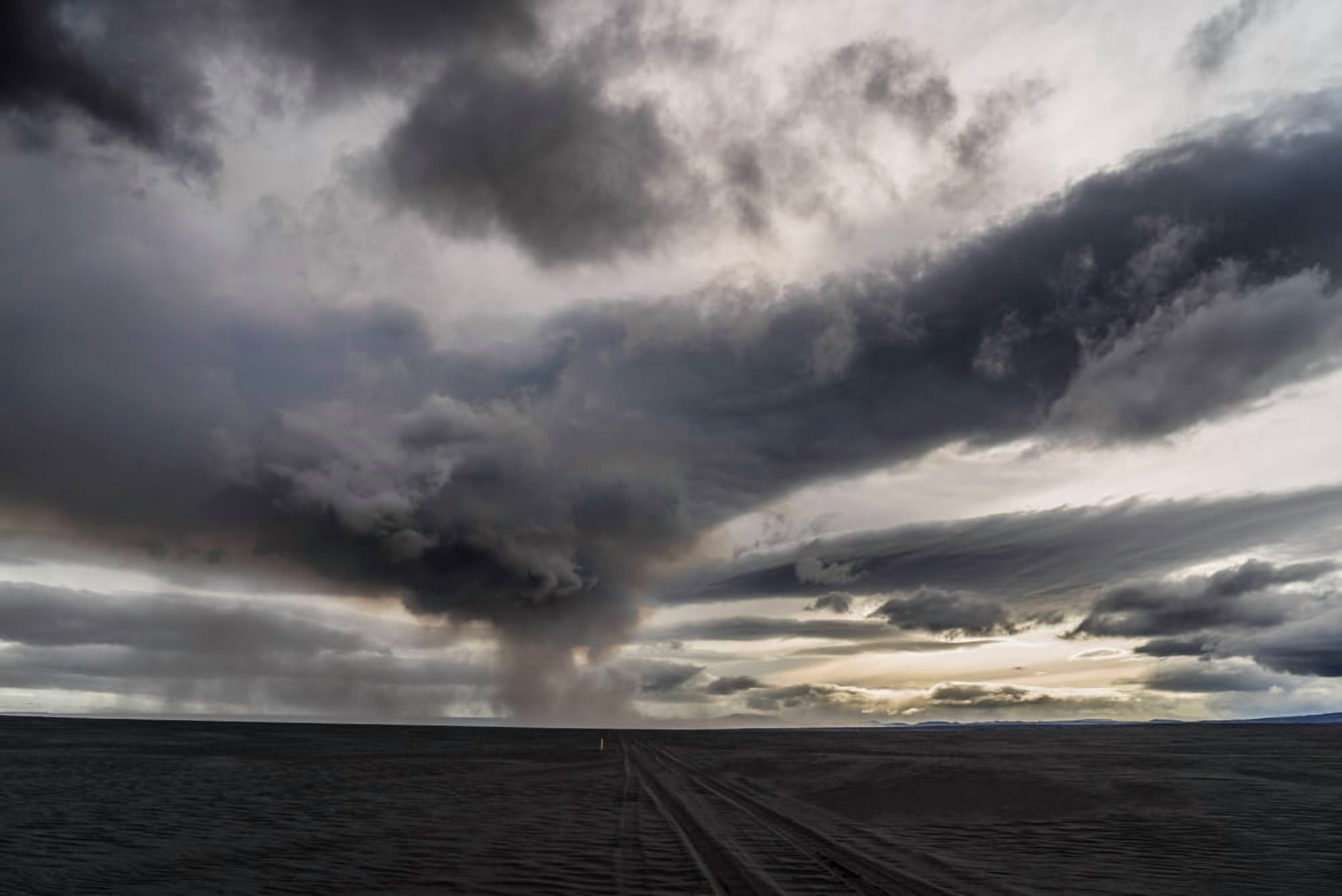 Volcanic Plumes with poisonous gases Holuhraun Fissure Eruption Iceland Canvas Art - Panoramic Images (27 x 9)