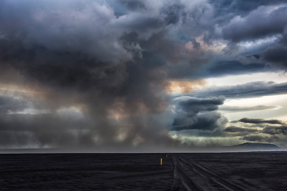 Volcanic Plumes with poisonous gases Holuhraun Fissure Eruption Iceland Canvas Art - Panoramic Images (27 x 9)
