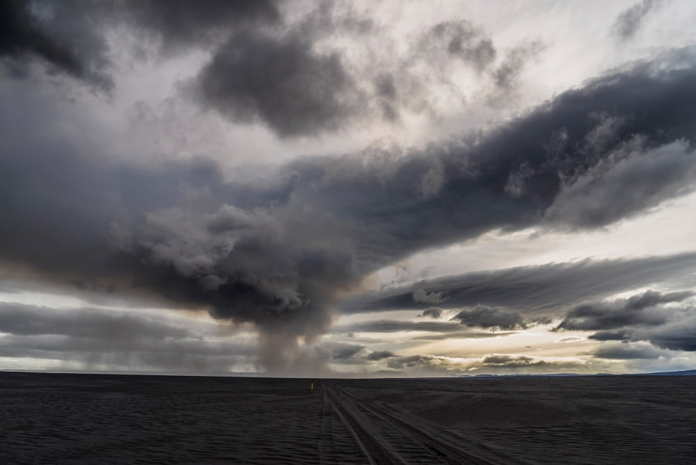 Volcanic Plumes with poisonous gases Holuhraun Fissure Eruption Iceland Canvas Art - Panoramic Images (36 x 12)