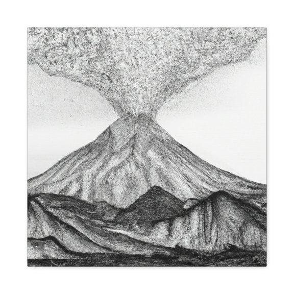 Volcanic Pointillism Glow - Canvas