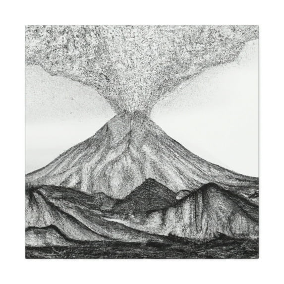 Volcanic Pointillism Glow - Canvas