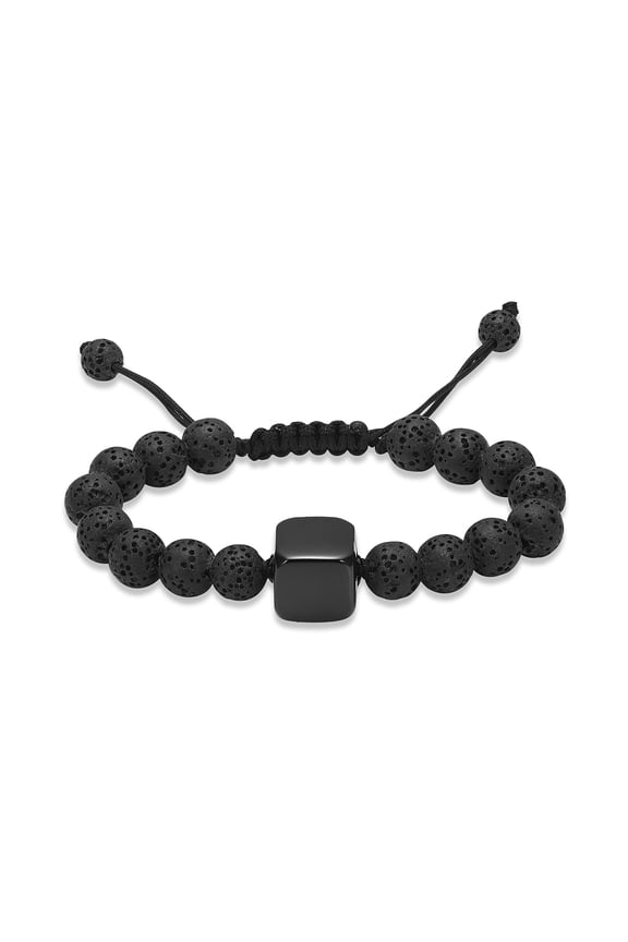 Volcanic Stone Beaded Bracelet Funeral Urns Bracelets for Cremation Ashes Memorial Jewelry Urn Pendants