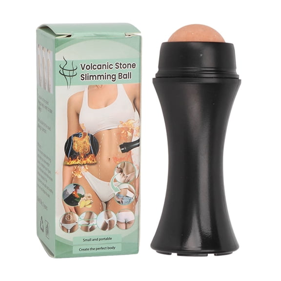Volcanic Stone Body Sculpting Ball Facial Massage Roller Portable Reusable Oil Absorbing Volcanic Roller for Body Shaping and Skin Tightening 9x4x4 inches / 22.8x10.1x10.1 cm
