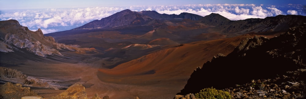 Volcanic crater Haleakala Maui Big Island Hawaii USA Canvas Art - Panoramic Images (27 x 9)