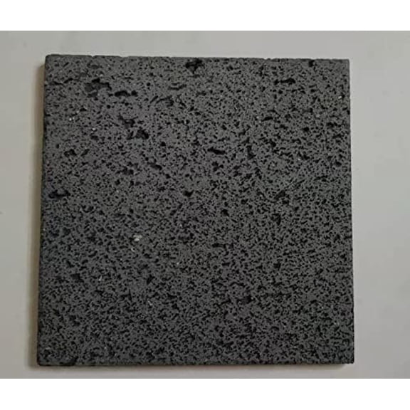 Volcanic stone cooking tiles, flat surface without grooves, 8" x 8", lava cooking stone pizza, meat, seafood and vegetables.Outdoor steak barbecue.Camping pan, barbecue net.GRIDDLE PLATE.