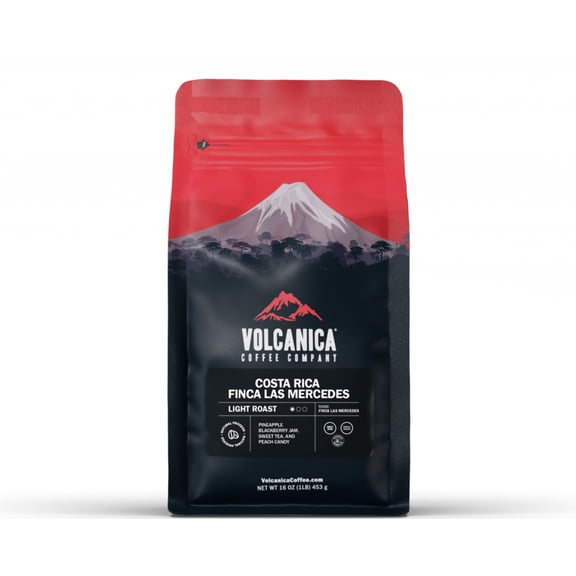 Volcanica Coffee Costa Rica Coffee, Finca Las Mercedes, Natural Process - 3 lbs (3 pack) / Drip Grind
