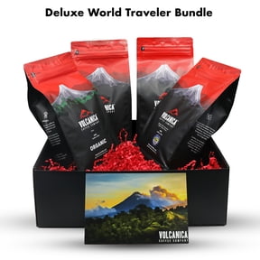 Volcanica Coffee Deluxe World Traveler Coffee Gift Box - Drip Grind