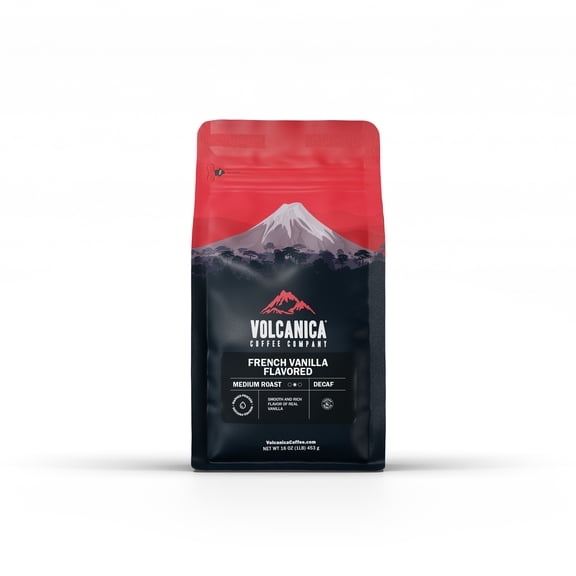 Volcanica Coffee French Vanilla Flavored Decaf Coffee - 16 oz. / Drip Grind