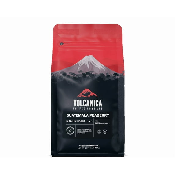 Volcanica Coffee Guatemala Peaberry Coffee - 5 lb. Bag - save 5% / French Press