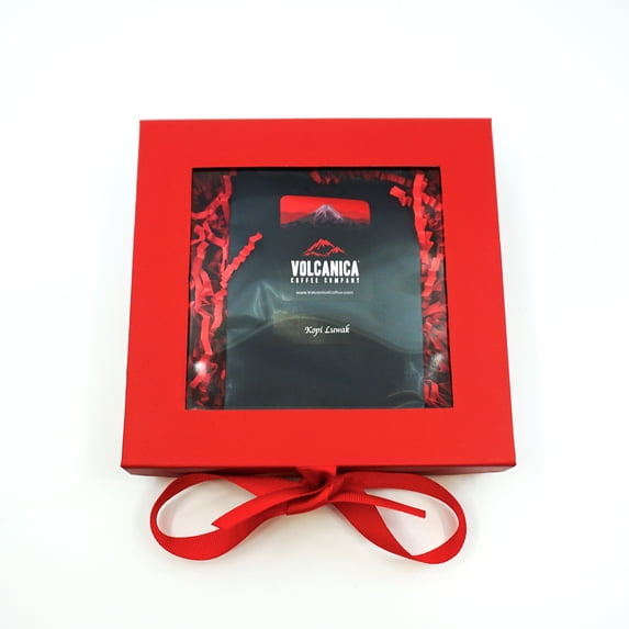Volcanica Coffee Kopi Luwak Coffee - Cage Free, 2 oz. Sample Gift Box - 2 oz. sample gift box / Drip Grind