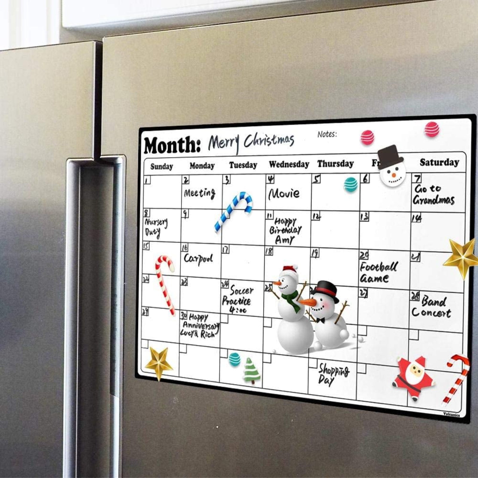 Volcanics Monthly 12 Months Wall Calendar, 16.8" x 11.8", Black, 1 Pack