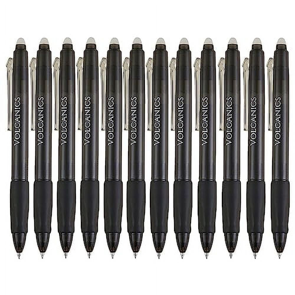 Volcanics Retractable Clicker Erasable .. Gel Pens 0.7mm .. Ball Point, Heat Erase .. with