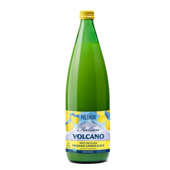Volcano Bursts Organic Italian Lemon Juice, 33.8 oz