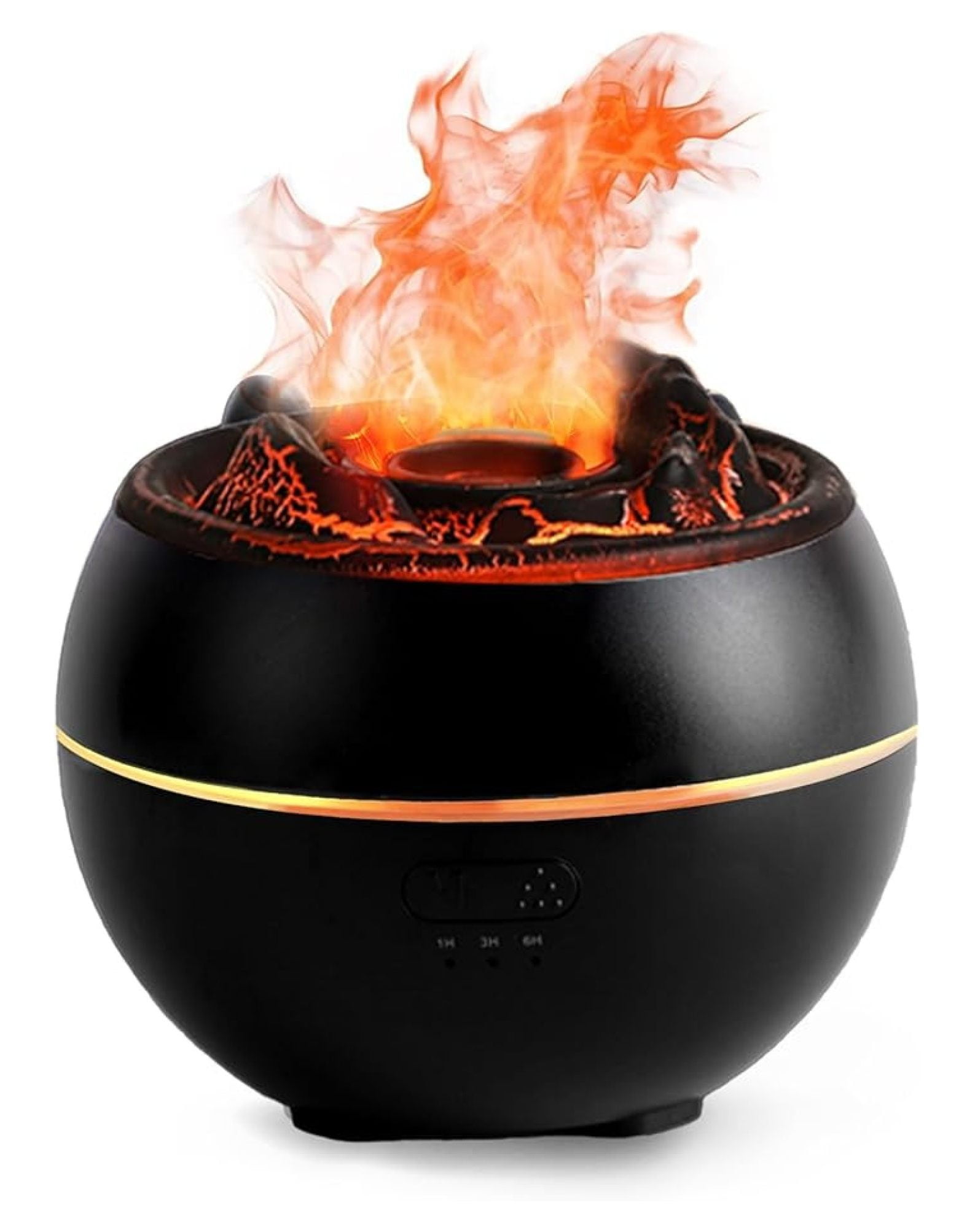 Volcano Diffuser, 360ml Aroma Diffuser for Bedroom, Flame Humidifier ...