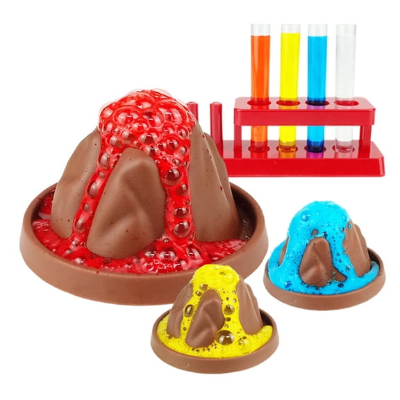 Volcano Eruption DIY Science Experiment Set, Interesting Volcanic Eruption Science Experimental Device, DIY Volcano Eruption Science Experiment Set(22-piece set)